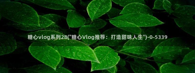 糖心vlog小阿俏up：糖心vlog系列28(\