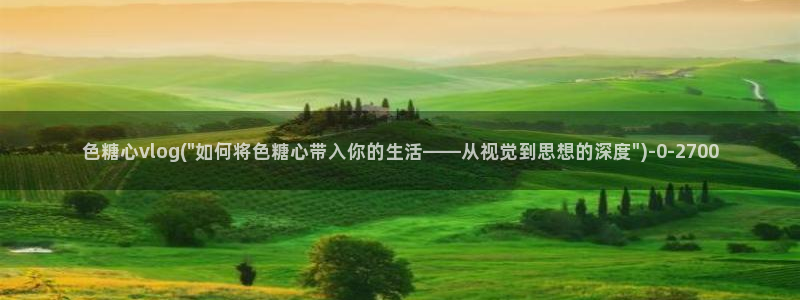 糖心vlog入口官网